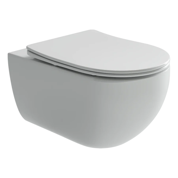 Унитаз подвесной Ceramica Nova Long безободковый CN3015 (детальная фотография)