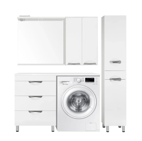 Тумба под раковину напольная Style Line Жасмин 58 см белая ЛС-00000644 (детальная фотография), комплект (набор)