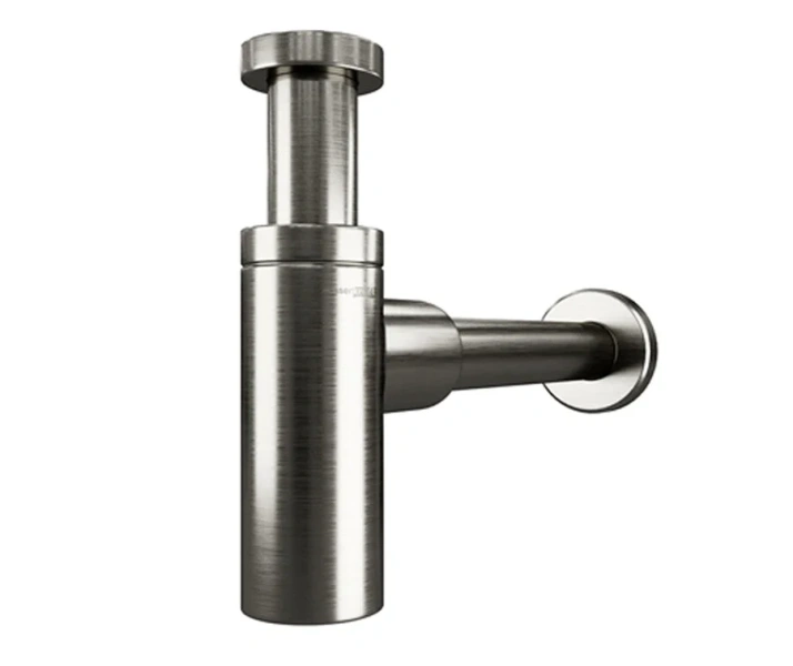 Сифон для раковины Wasserkraft оружейная сталь A172 (детальная фотография)