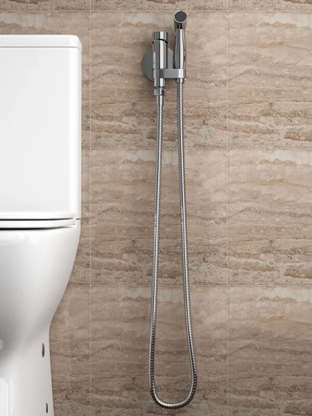 Смеситель с гигиеническим душем Bravat Eler D9137CP-RUS (детальная фотография), хром