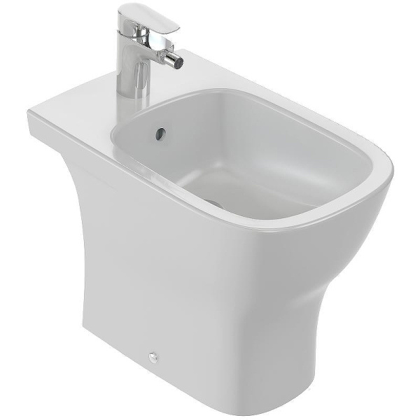 Биде напольное Jacob Delafon Struktura горизонтальный выпуск EBC0002-00 (детальная фотография)