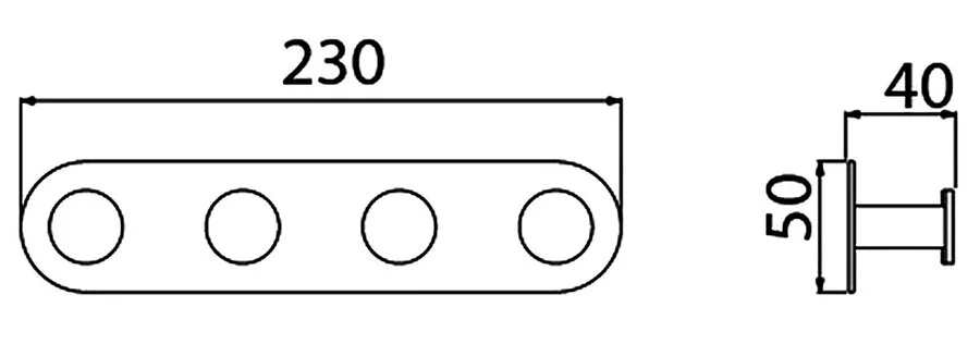 Крючок для ванной Timo Saona черный 13015/03 (детальная фотография), современные, hi-tech
