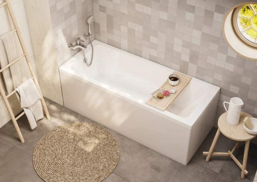 Ванна акриловая Roca Leon 170х70 248658000 (7.2486.5.800.0) белая (детальная фотография), современныe, hi-tech