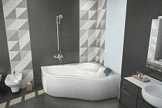 Ванна акриловая  Santek Ибица 160х100 xL без гидромассажа правосторонняя