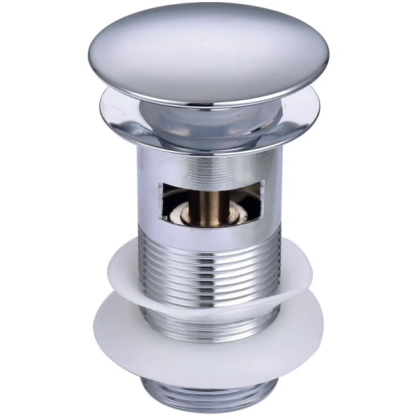 Донный клапан Акватек с переливом хром AQ6001CR (детальная фотография)