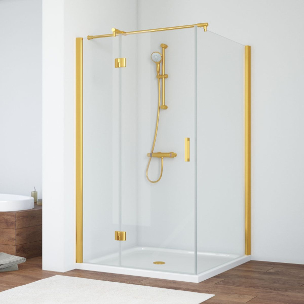 Душевой уголок стекло прозрачное Vegas-glass AFP-Fis 110х120 01 L (детальная фотография), прозрачные