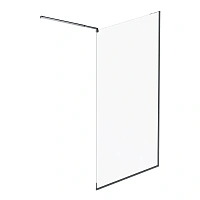 Душевая перегородка Am.Pm Func 120 см профиль черный