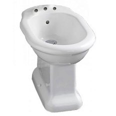 Биде напольное Devon & Devon Etoile белое на 3 отверстия