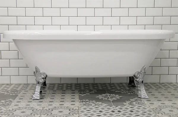 Ванна акриловая Радомир Леонесса 1, 1-01-2-0-9-138, 175 х 80 см, отдельностоящая, на ножках лилия, слив-перелив, белая, хром (детальная фотография), отдельностоящие