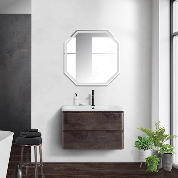 Тумба под раковину подвесная BelBagno Albano 80 см с двумя выкатными ящиками, nature grigio ALBANO-800-2C-SO-RNG (детальная фотография), в наличии