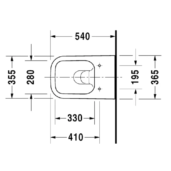 Унитаз подвесной Duravit Happy D.2 антрацит матовый 2222098900 (детальная фотография), подвесные, встраиваемые