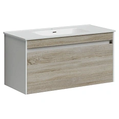 Тумба с раковиной подвесная Sancos Smart SM100E 100 см с ящиками