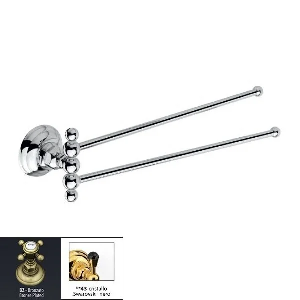 Полотенцедержатель для ванной двойной поворотный, бронза, Nicolazzi Classica 1482BZ43 (детальная фотография)