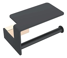 Бумагодержатель Boheme Q черный/золото