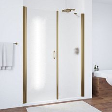 Душевая дверь профиль бронза стекло шиншилла Vegas-glass