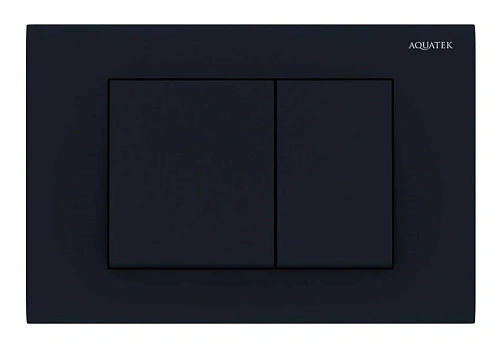 Клавиша смыва Акватек Pneumo S черный матовый - фото 1