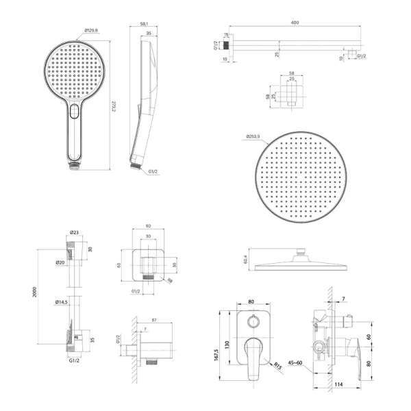 Душевой комплект IDDIS Optima Home хром OPHSB02i67 (детальная фотография) index_1