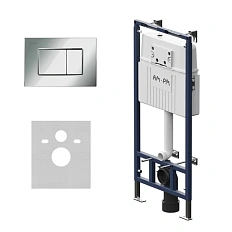 Инсталляция для унитаза Am.Pm MasterFit с кнопкой хром