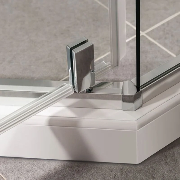 Душевой уголок Vincea Slim-U VSP-2SU900CL 90х90 см стекло прозрачное (детальная фотография), современные, hi-tech