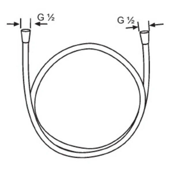 Шланг для душа Kludi Logoflex хром 6105605-00 (детальная фотография), шланги для душа