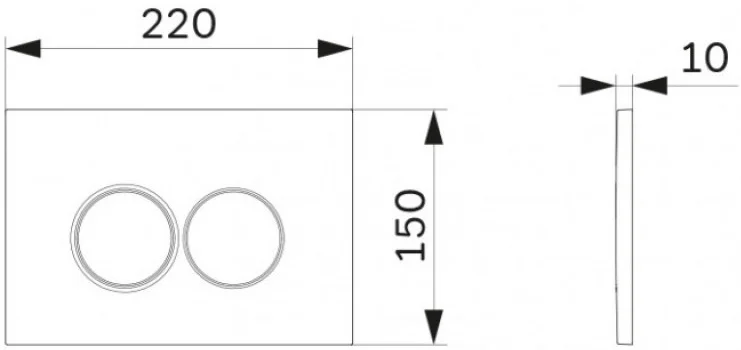 Унитаз с инсталляцией Am.Pm Sense с черной клавишей IS70138.741701 (детальная фотография), по запросу index_1