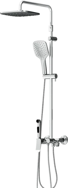 Душевая стойка Damixa Apollo с гигиеническим душем, квадратная DX220920000 (детальная фотография)