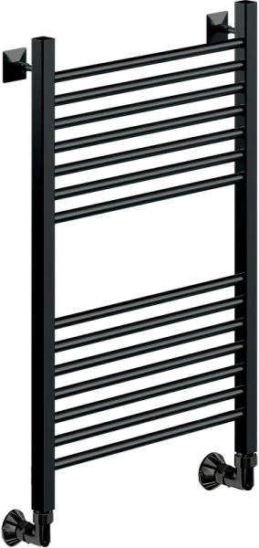 Полотенцесушитель водяной Ника Modern 80x50 см черный матовый ЛМ 2 80/50 черн мат (детальная фотография)