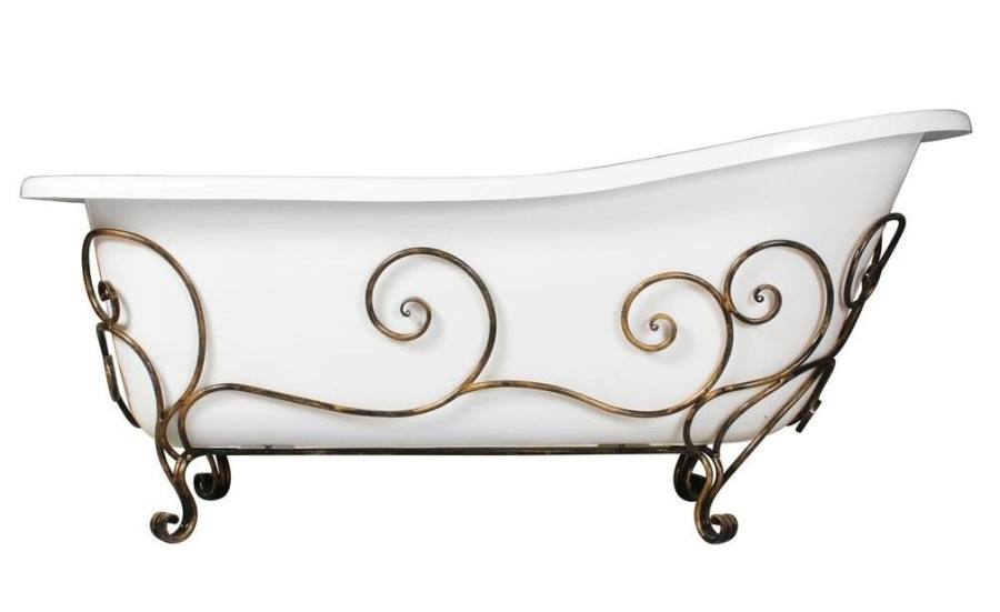 Кованая подставка для ванны Эстет Царская патина ФР-00000721 (детальная фотография), по запросу