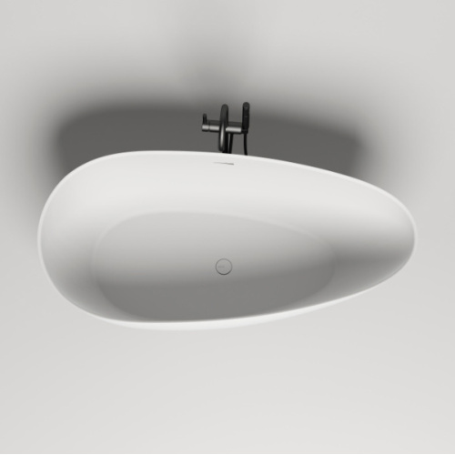 Ванна из искусственного камня Salini Paola In 160x77 см покраска снаружи по RAL 101611SMRH (детальная фотография), искусственный камень