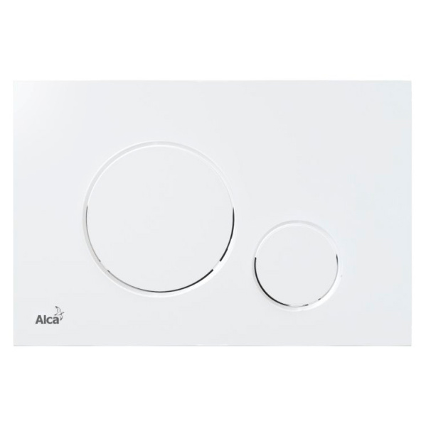 Клавиша смыва Alcaplast Thin белая M670 (детальная фотография)