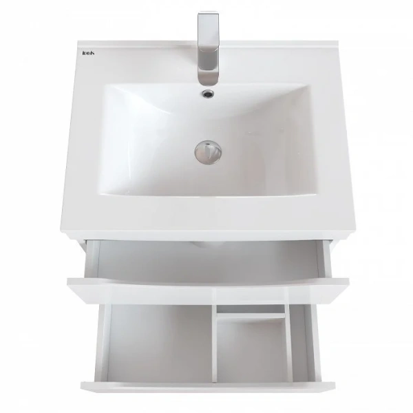 Тумба с раковиной подвесная IDDIS Cloud 60 см два ящика CLO60W0i95K (детальная фотография), 60 см