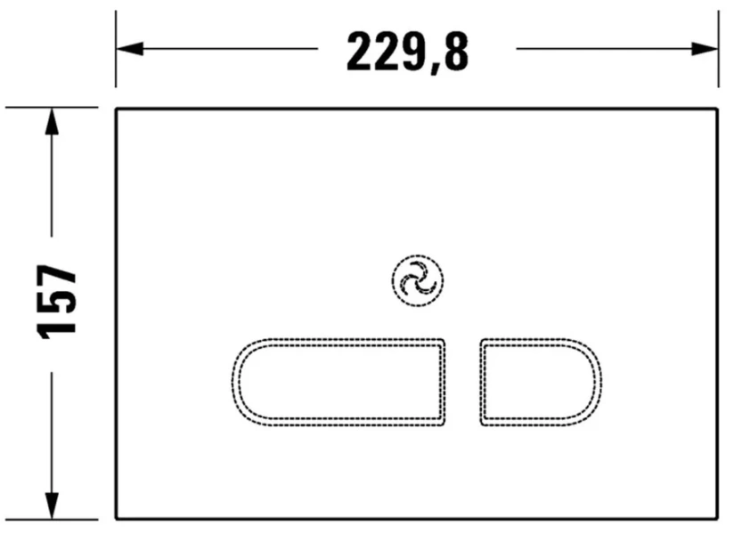 Клавиша смыва Duravit DuraSystem белая WD5003012000 (детальная фотография), нет в наличии