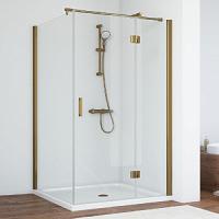 Душевой уголок профиль бронза стекло прозрачное Vegas-glass