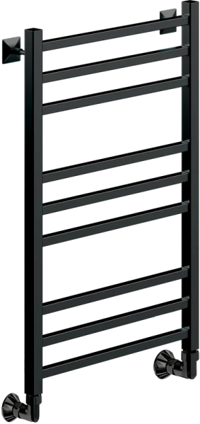 Полотенцесушитель водяной Ника Modern 80x50 см черный матовый ЛМ 5 80/50 черн мат (детальная фотография)