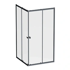 Душевой уголок Am.Pm Sunny 120x90 см черный матовый
