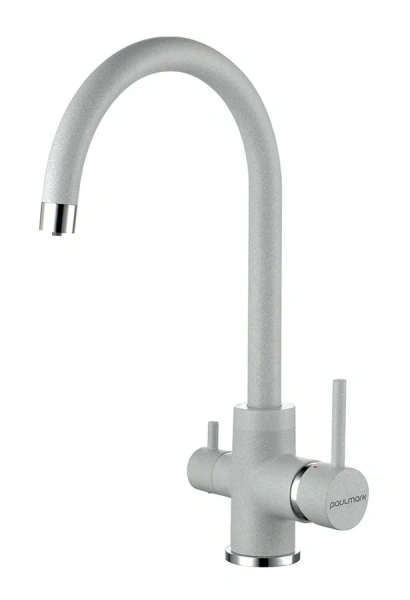 Смеситель для кухни Paulmark Essen серый Es213211-310 (детальная фотография)