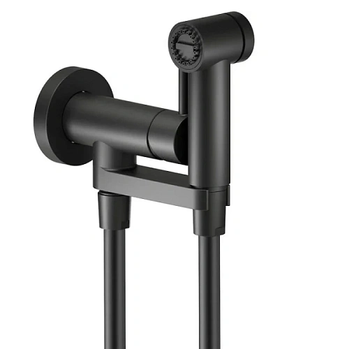 Гигиенический душ со смесителем Nobili черный матовый - фото 2