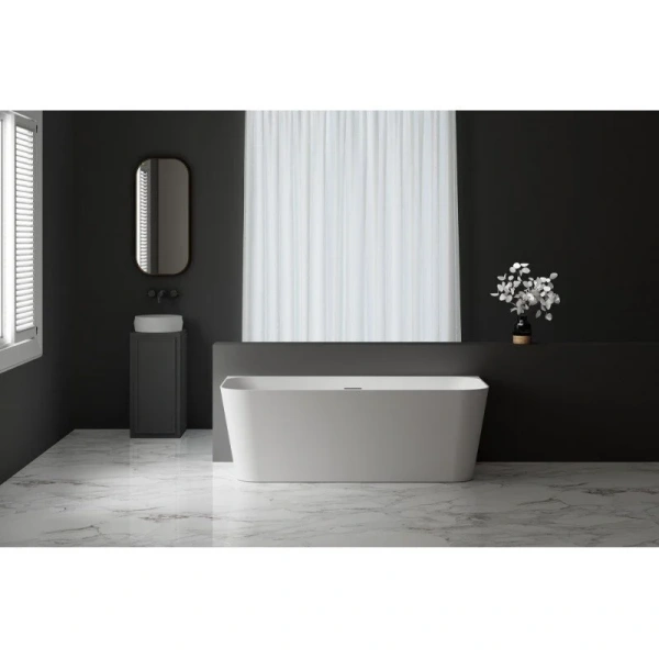 Ванна акриловая Abber 160x75 см белая AB9223-1.6 (детальная фотография), современныe, hi-tech