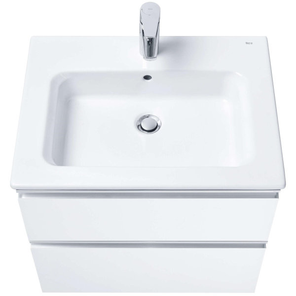 Тумба под раковину подвесная Roca The Gap 60 см белый глянец 857550806 (детальная фотография), современная, hi-tech