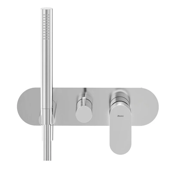 Смеситель для душа Ravak Eleganta X070 с душевой лейкой (детальная фотография), современные, hi-tech