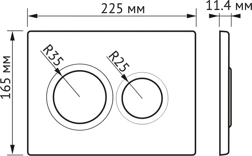 Унитаз с инсталляцией BERGES Ego кнопка черная Soft Touch 043311 (детальная фотография), в наличии index_4