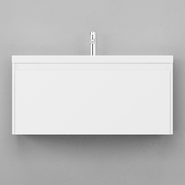 Тумба с раковиной подвесная Velvex Klaufs tpKLA.100.1Y-61 100 см с ящиком (детальная фотография), в наличии, по запросу