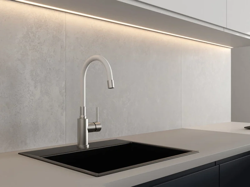 Смеситель для кухни Cersanit Melar сатин/белый 68236 (детальная фотография), современные, hi-tech