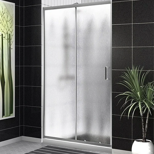 Душевая дверь в нишу BelBagno Uno-195 110 см стекло шиншилла - фото 1