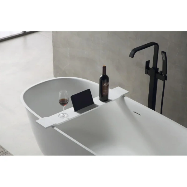 Полка для ванны Abber Stein белая AS1601 (детальная фотография) index_1