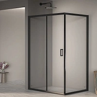 Душевой уголок RGW Passage PA-245 80х100 см профиль черный, стекло прозрачное