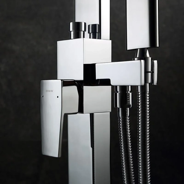 Смеситель для ванны Black&White Universe хром 3311U (детальная фотография), хром