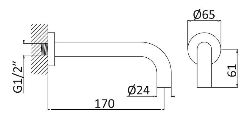 Излив для ванны Cezares Leaf sunrise LEAF-SC-SR (детальная фотография), в наличии
