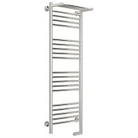 Полотенцесушитель электрический правый, с полкой цвет без покрытия Сунержа Богема 2.0 1200х400