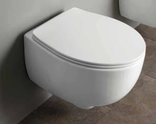 Унитаз подвесной Simas Bormio безободковый BR18bi (детальная фотография), современные, hi-tech, круглые